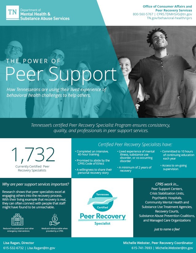 ONEPAGER_peerrecovery image of peer support onepager