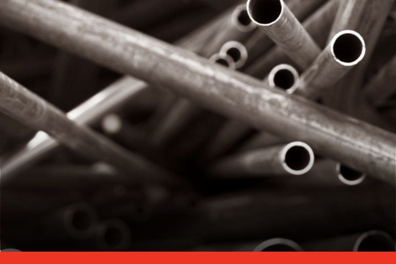 Scrap Metals Jumbled pile of metal pipes