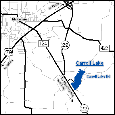 Carroll Lake, A Tennessee Fishing Lake