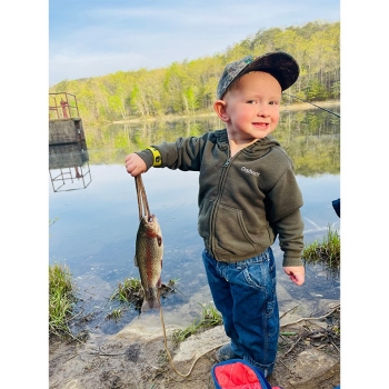 Wade Ruth caught a Rainbow Trout at Chilhowee Lake, Cherokee National Forest TN, on April 20, 2025.