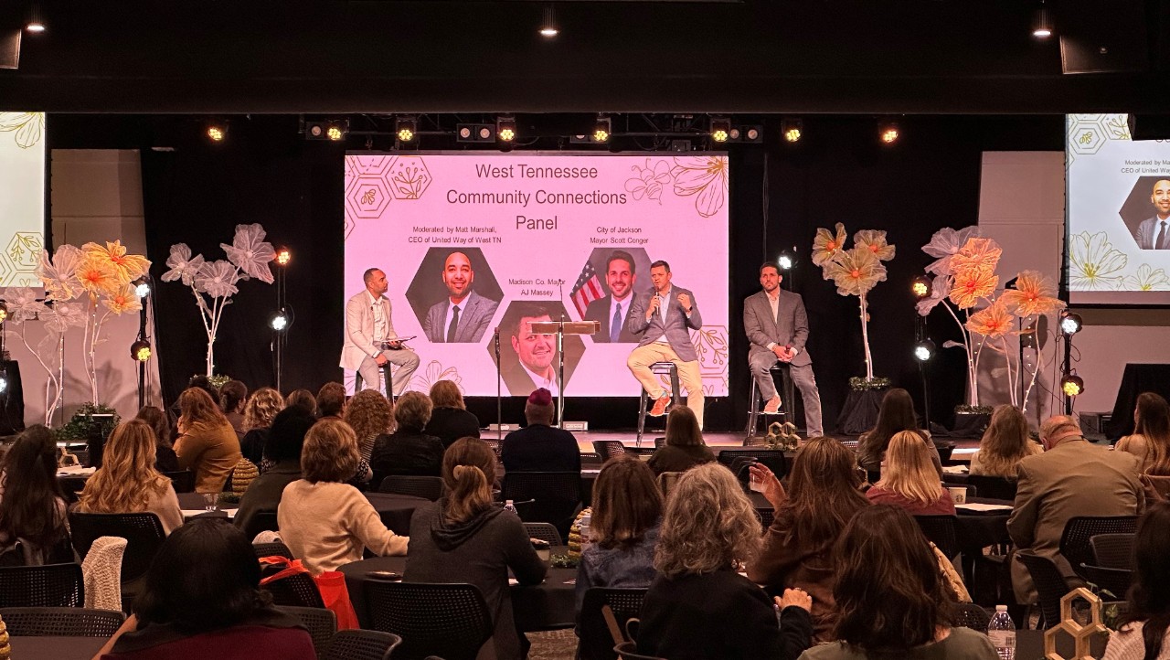 CAD2025Bees View from audience of stage at Children's Advocacy Days 2024