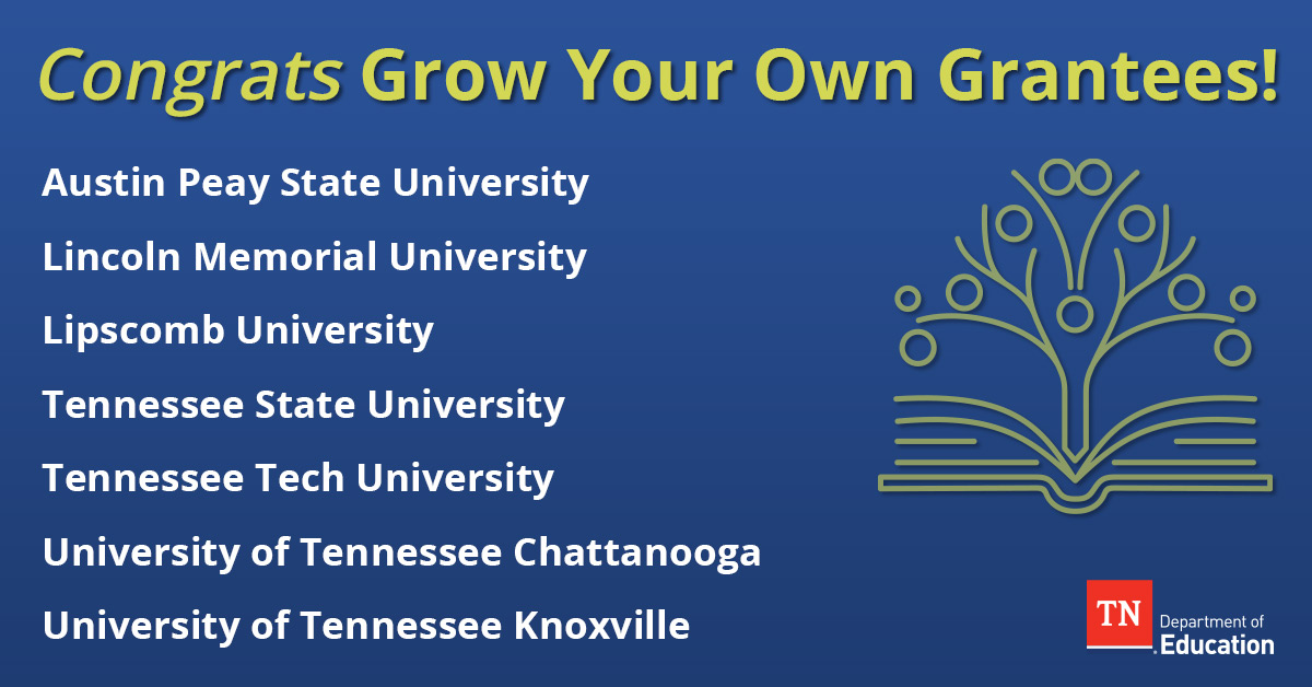 TDOE Awards 2 Million in Grow Your Own Grants to Tennessee Educator