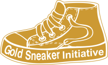 gold sneakers training