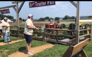 Agritourism Tractor Hand Pull Activity