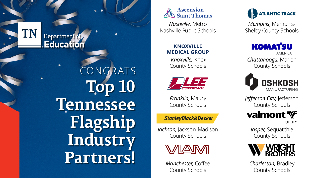 Top 10 Tennessee Flagship Industry Partners