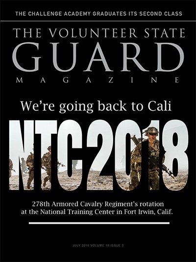 Image of Magazine Cover showing Soldiers at the National Training Center in California