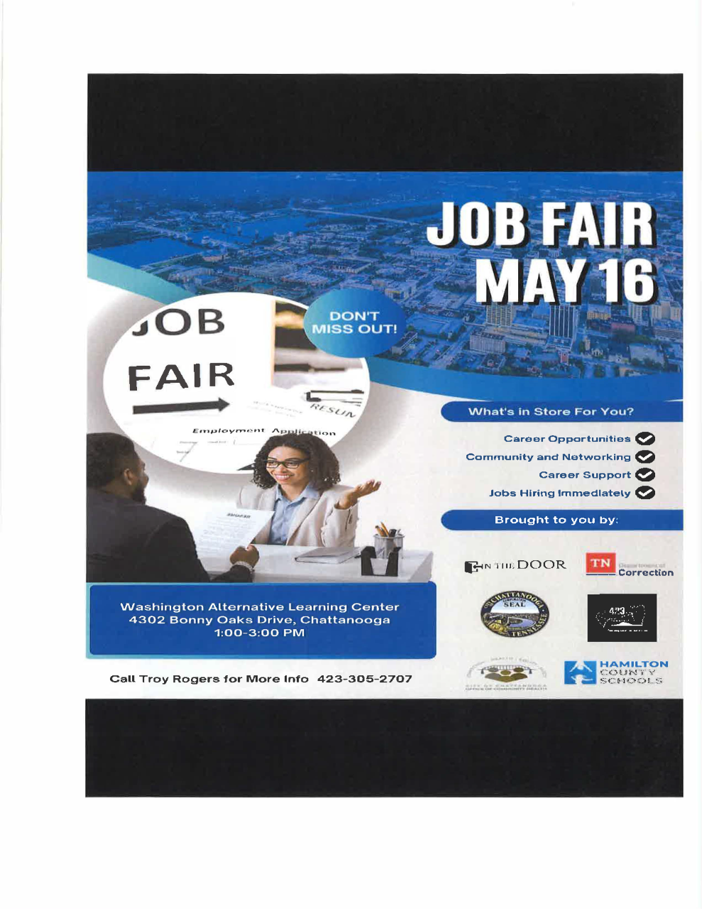 Job Fair in Chattanooga is May 16, 2024