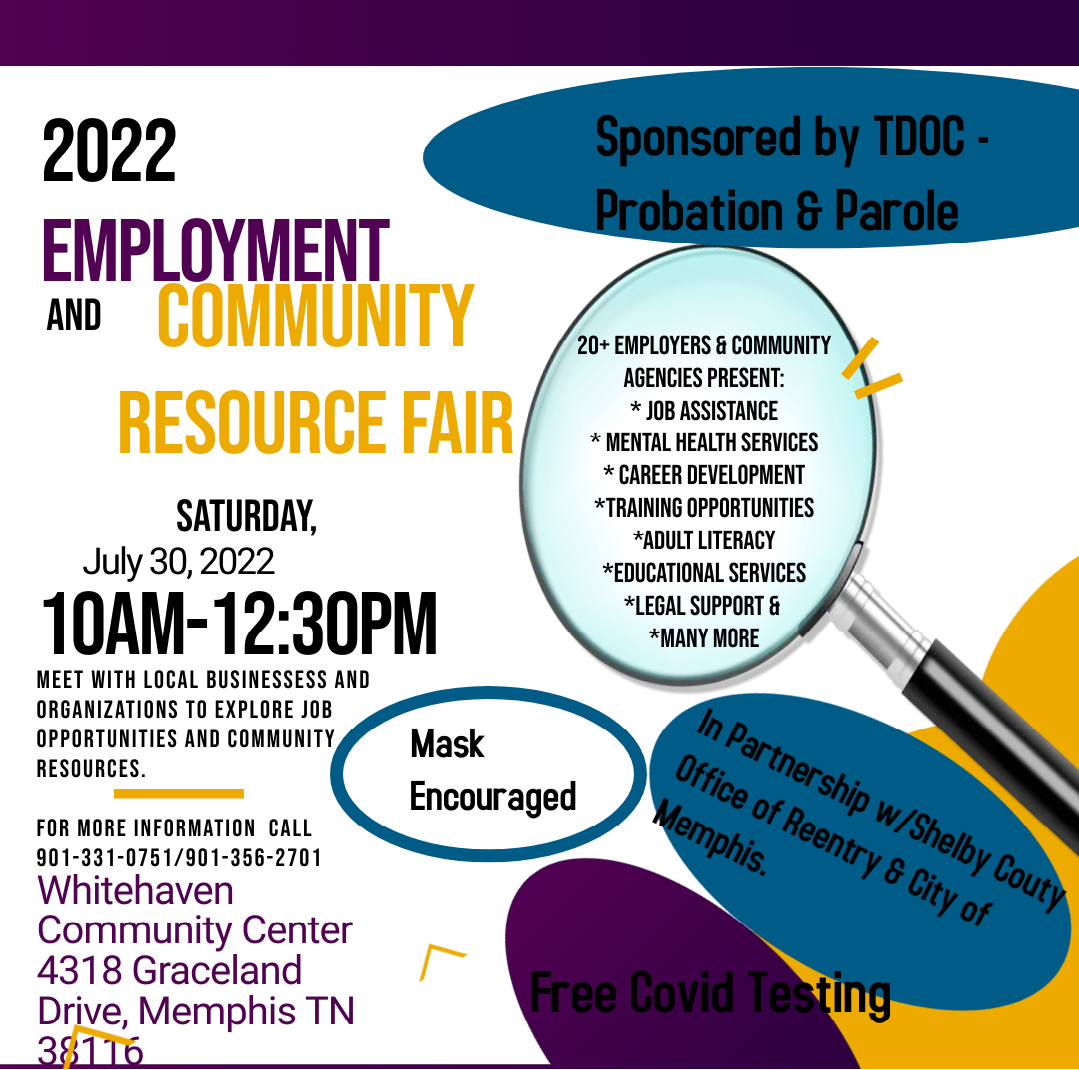 2022 Employment and Community Resource Fair in Memphis TN