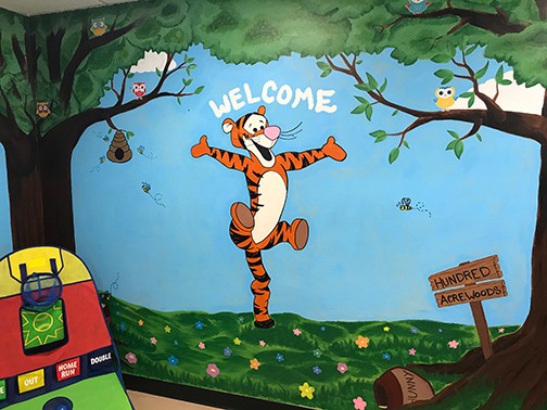 Visitation Area Photo of Wall Painting in a Child Visitation Area