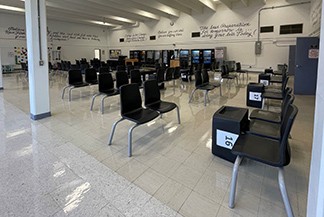 Visitation area at Turney Center Industrial Complex