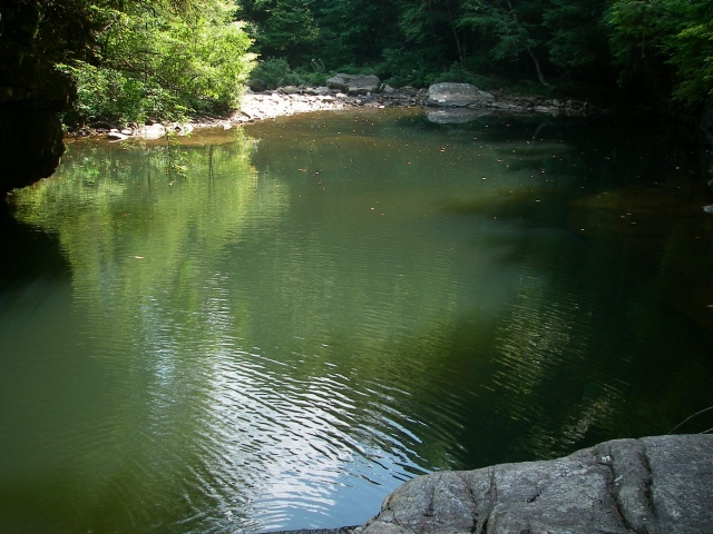 A large deep pool on North Chickamauga