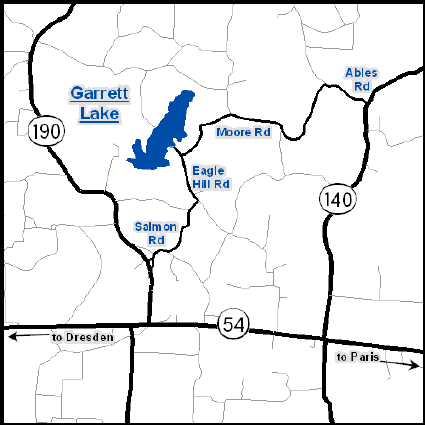 Garrett Lake Garrett Lake map
